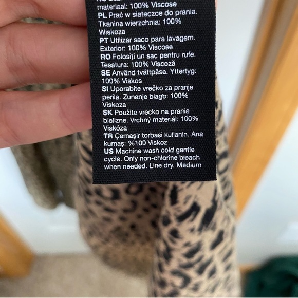 & Other Stories Puff Shoulder Crepe Midi Dress US Size 0 - Picture 12 of 14